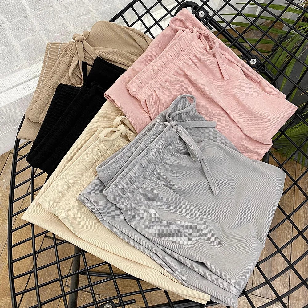 Length Wide Leg Pants Casual Summer - VISSON