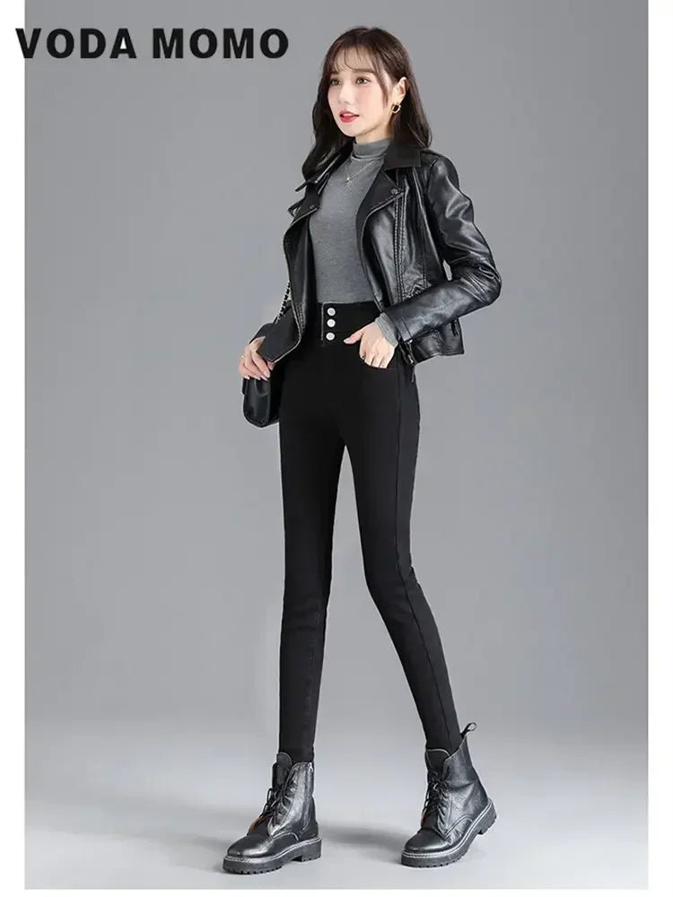 Winter Jeans high waist - VISSON